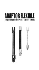 Flexible Extension Rod/Flexible Socket Extension/Wrench Extension Rod/Extended Hand Tool Extension Sambung Batang
