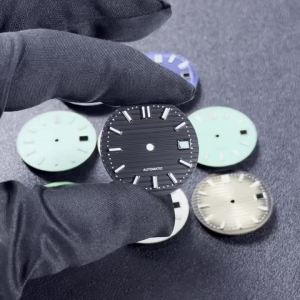 30.5mm for Philippe Nautilus ice-blue dial green lume fit NH35 NH35 NH36 4r35 Movement fit SKX watch parth