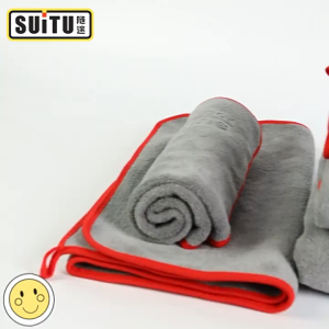 Combo 2 Khăn | Khăn Lau Xe Ô Tô SUITU ST-9000 Nhung San Hồ Siêu Thấm Hút Gấp 6 Lần Kháng Rụng Lông Lau Kính Kín Bề Mặt Nội Thất Chuyên Dụng