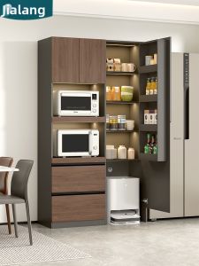 Multi-functional Wall-mounted Kitchen Sideboard with Vacuum Robot Storage