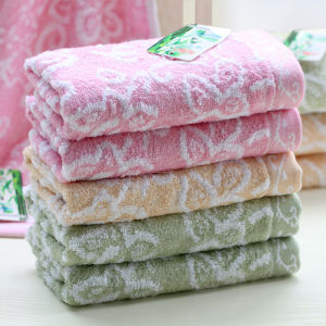 5-Pack Childrens Face Wash Towels Rectangular High Absorbency Bamboo Fiber Cotton Soft Vintage Home Use Towels