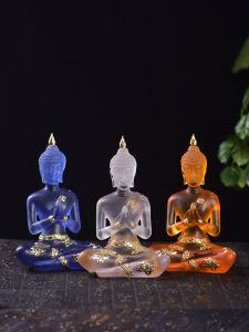 TAIMUJIA | Buddha Statue Figurine Glass Zen Entrance Decoration