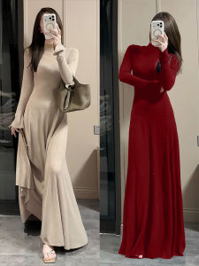 SUHUIQIAN | Winter Knit High Neck Dress