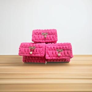 Dompet Uang Koin/Kartu/Uang Kertas Rajut Model Kekinian