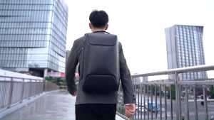 Bange 7216 Oxford PU Cloth Backpack 47x30x16cm (22.56L) 1.2kg | Water-Resistant Fabric Anti-Theft Design TSA Lock Thick Strap Padding USB Port Multiple Pockets Large Space Fits 15.6” Tablet Unique Front Lock Bange Quality Zipper | Work Travel