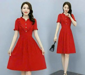 Đầm xòe mẫu mới   thiết kế đơn giãn mang phong cách thời trang