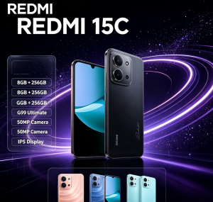 Redmi | Redmi phone 2026 New Redmi 15C Unlocked Android Smartphone 8+256GB Dual SIM Dual Standby Feature Official Authentic Product