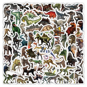 100 Sticker Dinosaur Kỷ Nguyên Đá Mới Hành Lý Skateboard Máy Tính Trẻ Em Giải Thưởng Dán Nhãn LSBC-1508 Văn Phòng Phẩm