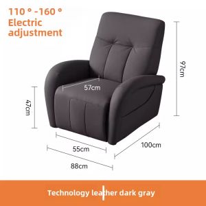 First Class Space Single Massage Armchair Bean Bag Small Apartment Leather Sleeping Multifunctional Electric Elderly Massage Rocking Chair