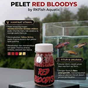 Pelet Red Bloodys Pakan Ikan Channa Red Maru Limbata Auranti Stewarti Andrao Barca Pulchra Asiatica