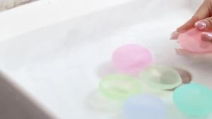 Bộ Bóng Nước Nhanh Khô Tái Sử Dụng - Bóng Nước Nhiều Màu Sắc Cho Trò Chơi Dưới Nước Mùa Hè Ở Hồ Bơi Bãi Biển Dành Cho Trẻ Em 100 Quả