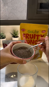 GoLite Granola Fruity Bunch 150g - Bites Tinggi Serat Bebas Kolesterol Tanpa Pengawet Sarapan Sehat & Cemilan Enak