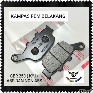 Kampas Rem Belakang CBR 250r Thailand ABS dan Non ABS