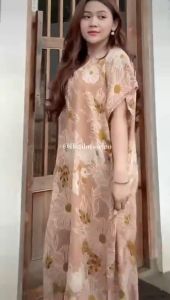 Daster Jumbo Kalong Bumil Busui Kancing Depan Rayon Adem Lembut Nyaman