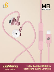 D8 Headphones with Lightning Connector. Microphone with Built-in Remote to Control Music Phone Callsand Volume with Microphone