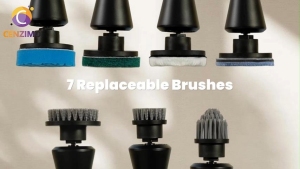 Cenzimo แปรงขัดห้องน้ำไฟฟ้าไร้สาย เครื่องขัดพื้นไฟฟ้าสำหรับทำความสะอาดห้องน้ำแบบพับเก็บได้ หัวแปรง 8 หัว ขจัดคราบได้ง่ายและมีประสิทธิภาพ