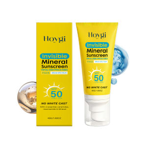 Hoygi | Spf 50 Mineral Sunscreen No White Cast Invisible Face Sunscreen with Ceramides & Niacinamide Soothing Skin Uva & Uvb Protection