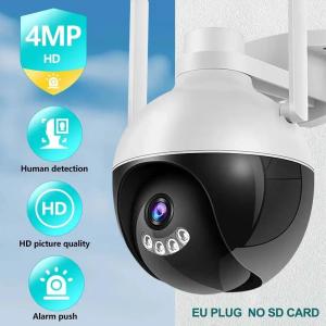4K 8MP PTZ IP Camera With 5x Zoom Human Detection Video Surveillance WiFi Outdoor Color Night Vision Security Camera