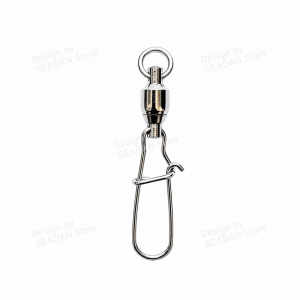 High Strength Reinforced Snap Bearing Swivel Low Water Resistance Anti-Tangle Fishing Swivels For Large Lures Big Game Fishing