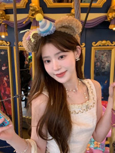 Dondi Disney 40 Th Anniversary Duffy Duffy Birthday Hat Top Hat Headband Cute Party Bear Face Wash Hair Band