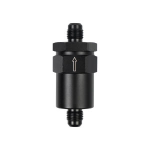 Aluminum 6AN Black Billet Inline Fuel Filter 30 Micron