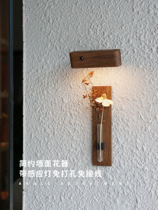 เรียบง่าย สีดำ วอลนัทไม้ตกแต่งไม่มีเจาะไม่มีเล็บกระถางดอกไม้ขนาดเล็กรูปสี่เหลี่ยมผืนผ้าสไตล์นอร์ดิกตกแต่งบ้าน