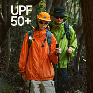 INFLATION brand 2024 Summer New Mens Youth Lightweight Three Protection Technology Sun Protection Clothing Solid Loose boy Outdoor Sports Tourism Hooded Jacket