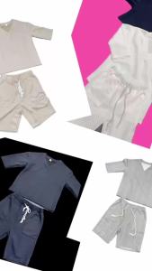 Men Shorts Set Summer Casual Knitted Two Piece Mens Clothing V-Neck Short Sleeve T-shirt and Shorts Streetwear Knit Outfits