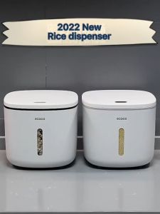 [พร้อมส่ง] ECOCO กล่องเก็บข้าวสาร 10กก. / 5กก. ถังข้าวสาร ฝาซิลิโคน ป้องกันแมลงและความชื้น เก็บอาหารแห้ง เมล็ดพืช ของแห้ง ทนทาน ใช้ในครัว ร้านอาหาร