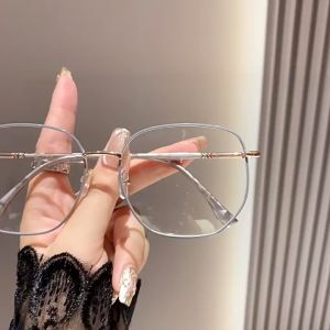 Kacamata Fashion Bluecromic Wanita Pria Photocromic Anti Radiasi Blueray Frame 2In1 A025