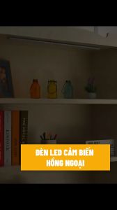 Đèn LED Cảm Biến Hồng Ngoại Với Ánh Sáng 3 Màu Nhiều Kích Cỡ Hiệu Ứng Độc Đáo Phù Hợp Trang Trí Tủ Quần Áo Tủ Rượu Cầu Thang Nhà Bếp Phòng Khách Phòng Ngủ