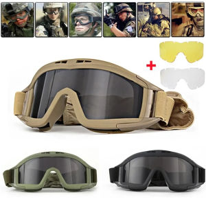 Outdoor Tactical Glasses Desert Locust Military Fan Goggles Dust-proof Shooting Motorcycle CS Shock Resistant Sports Glasses