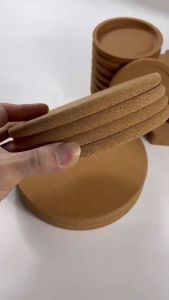 【ส่งจากไทย】10-50ชิ้น ที่รองแก้ว ไม้ก๊อก ทรงกลม ใช้ซ้ําได้ ประหยัดพื้นที่ สําหรับแก้วไวน์ เครื่องดื่ม กาแฟ ชา ฉนวนกันความร้อน