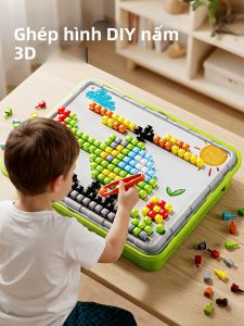 WANJUTEGONGDUI | Đồ Chơi Thông Minh DIY Hạt Lớn 3D