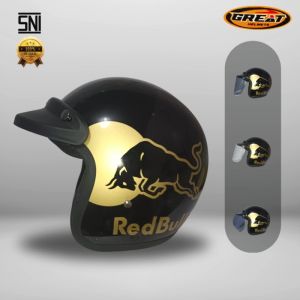 Great Helm Bogo Motif Redbull Original Pria Termurah 100% SNI M09