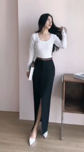 Dây thắt lưng nữ Belt khóa vàng cao cấp GYOMADE® da PU có thể điều chỉnh phong cách Hàn Quốc | GP007