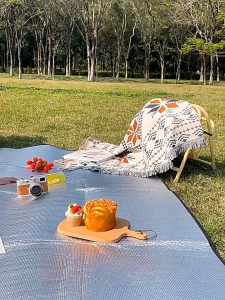Waterproof Floor Mat For Non Slip Bath Rug Outdoor Picnic Moisture Proof And Heat Insulating Ground Double Sided Aluminium Foil