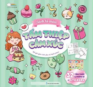 Sách Tô Màu - Tấm Thiệp Cảm Xúc: Để Gửi Gắm Tình Yêu Và Hạnh Phúc