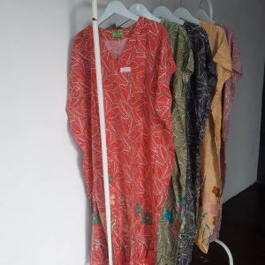 etnik fashion batik daster jumbo HAP baju tidur wanita dewasa busui bumil xxxxl susun 5L bunga byk