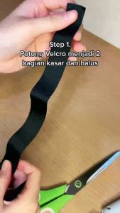 Velcro Perekat Serbaguna Hitam & Putih per Meter