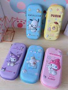 Sanrio 3D Stereoscopic ดินสอ Melody การ์ตูน Kuromi เด็ก Anti-Fall ดินสอขนาดใหญ่ ความจุโรงเรียนแบบพกพาของขวัญ