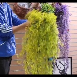 Giỏ Hoa Treo Tường Giỏ Mây Đan Tự Nhiên Cắm Sẵn Hoa Giả Nhiều Mẫu TẶNG MÓC TREO DG-402