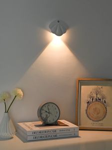 SHELL Wireless Motion Sensor LED Light Indoor Wall Lamp USB Rechargeable Adjustable Brightness Levels 3 Colour Modes