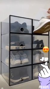 6 or 12PCS SHOE BOX SHOE STORAGE & ORGANIZER / SHOE MATE / STACKABLE SHOE ORGANIZER / SNEAKER BOX