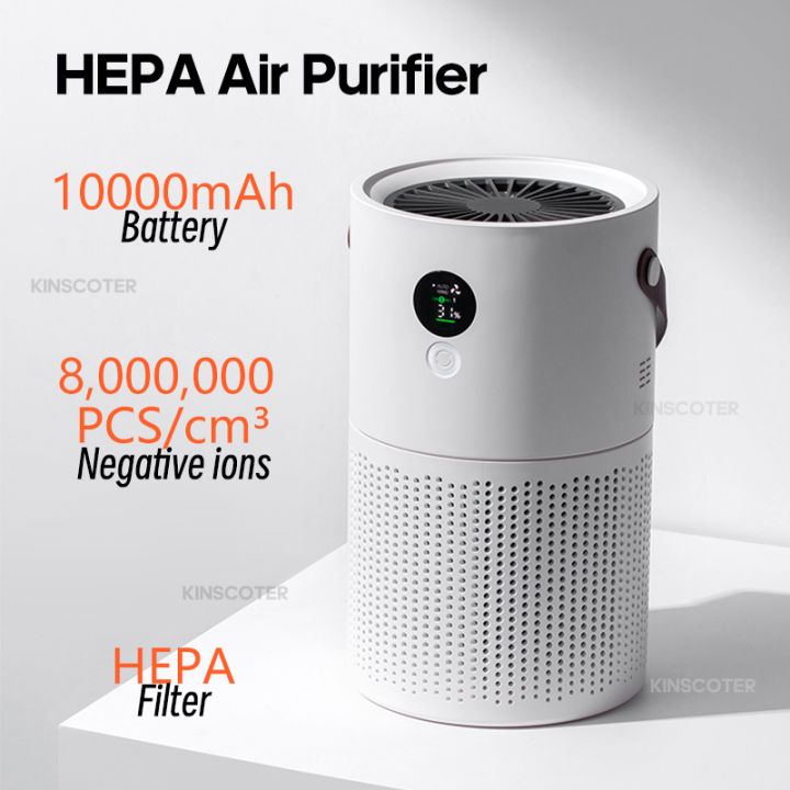 Household HEPA Air Purifier Wireless Portable Air Cleaner Adsorption Of