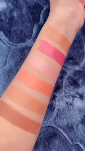 SG Ready Stock PAGE VINE Pocket Powder Blusher Stick 6-color Lipstick And Cheek Moisturizing Stick Face Contouring Blush