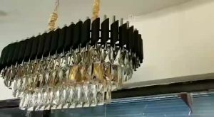 ⭐Garansi⭐Lampu Gantung 80cm 100cm Kristal Chandelier Modern Mewah Island Ruang Keluarga Ruang Makan 80cm Lampu Hias Gantung ly