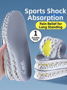 ZUYINBULUO | Cushioned Shock Absorption Insoles Breathable Moisture-Wicking Anti-Odor Comfort