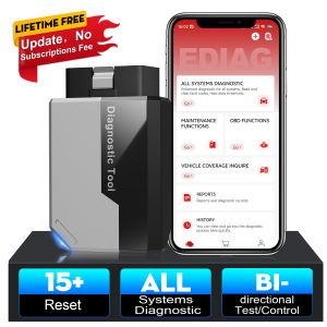 【 No Subscriptions Lifetime Update】KINGBOLEN Ediag Elite OBD2 Scanner Bluetooth Bi-Directional Control Scanner All System Diagnostic Tool for iOS & Android 15+ Hot Reset CANFD Protocol FCA AutoAuth.