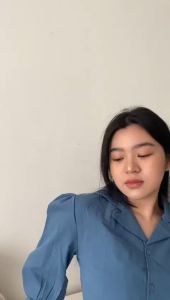 LIVI l Atasan Kemeja Wanita l Kemeja Blouse Top Perempuan l Baju Kerja Wanita